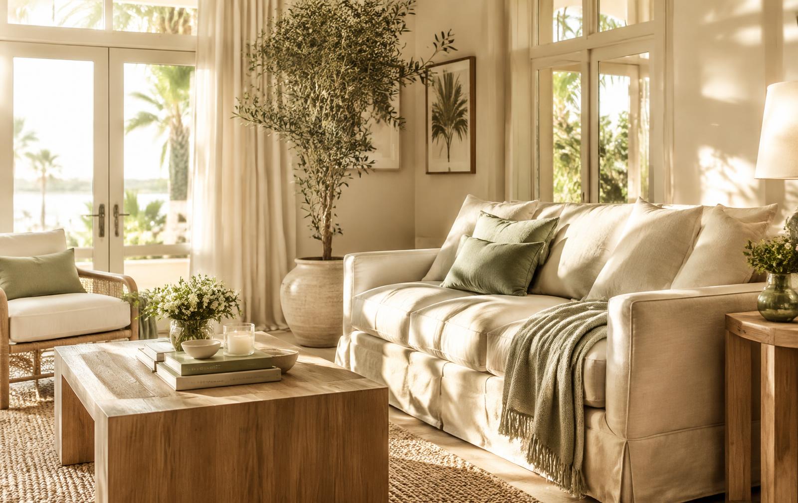 Sunlit living room — care delivered at home